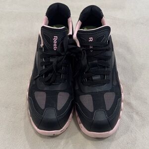 Reebok Women's Black and Pink Athletic Shoes